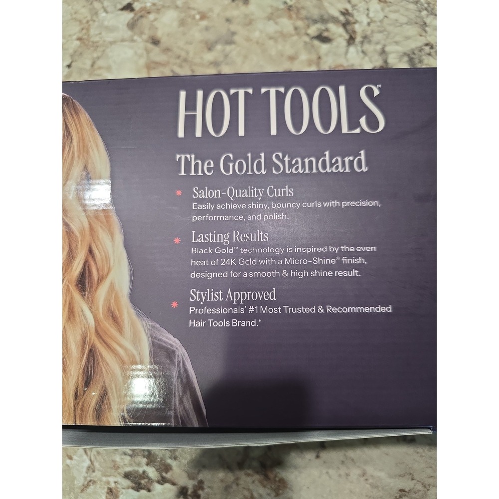 Hot Tools Black Gold Curling Iron 1 Inch Barrel HT1124G1 - Picture 12 of 16